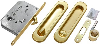 Комплект для раздвижных дверей Morelli MHS150 WC SG Цвет Матовое золото